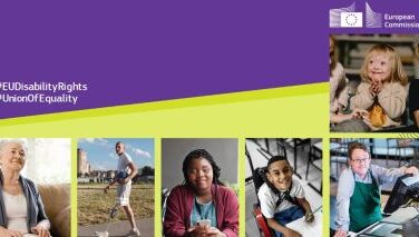 L’immagine scelta per la copertina della nuova Strategia Europea per i Diritti delle Persone con Disabilità 2021-2030 “Union of Equality”
